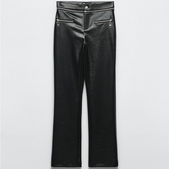 Zara Pants - NWT Zara Zippered Faux Leather Pants